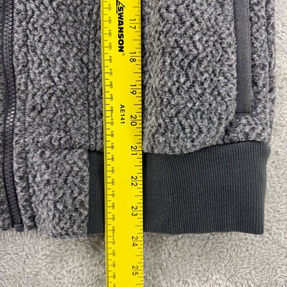 Patagonia Jacket Womens XS Gray Fleece Full Zip Pockets Rib Cuff Hem Woolyester - Picture 12 of 16